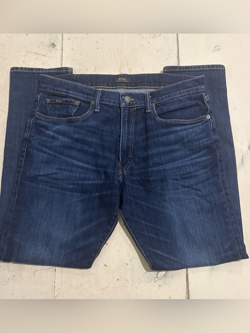 Polo Ralph Lauren Parkside Active Taper Blue Jeans - 34 x 32